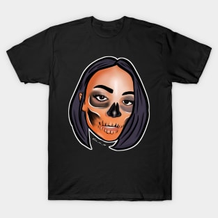 Orange Skull T-Shirt